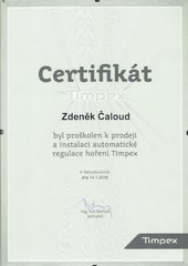 Timpex - certifikát